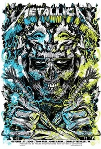 METALLICA 2009 SELTENES SIEBDRUCK GIG POSTER S/N ED - Bild 1 von 1