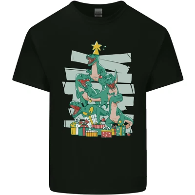 Tree Rex Funny Christmas T-Rex Dinosaur Kids T-Shirt Boys Girls - Image 1 of 4