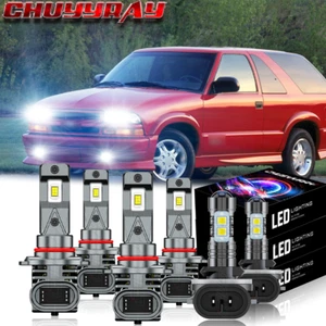 For Chevy Blazer 2000-2005 - 6X LED Headlight High Low Beam + Fog Light Bulbs A+ - Bild 1 von 13