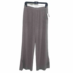 Pantalones Magaschoni Guijarro Brezo Lana Cachemira Pierna Ancha Aberturas Laterales Mujer Talla M Nuevos con Etiquetas - Imagen 1 de 12