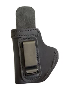Leather Gun Holster RUGER LCP 380 W/ LASERMAX INSIDE WAISTBAND LEFT 741 - Picture 1 of 2