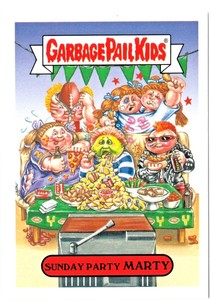 Garbage Pail Kids Sunday Party Marty #9b 2016 As American As Apple Pie Face! GPK