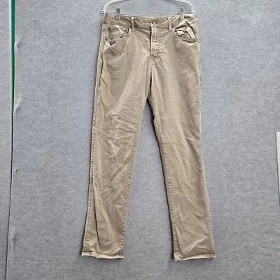 American Eagle Men Jeans 34x34 Beige Denim Slim Straight Mid Rise Cotton (33x31) - Image 1 of 4