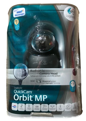 Logitech QuickCam Orbit MP Webcam Motorized Without Headphones 961422-0403 - Image 1 of 4