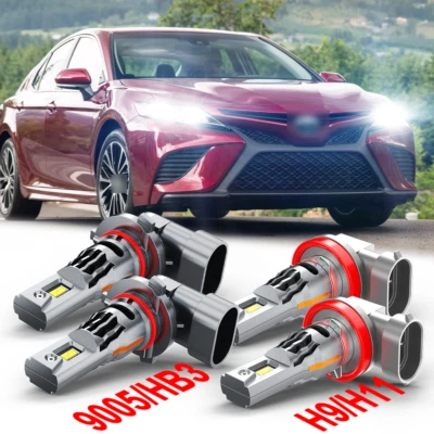 Combo accesorios bombillas blancas 6000 k para Toyota Camry 2007-2017 4* Foto 1 de 4