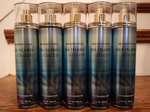 BATH AND BODY WORKS SEA ISLAND SHORE FINE FRAGRANCE MIST LOT OF 5 NEW - Picture 1 of 4