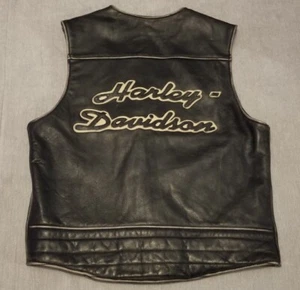 Harley Davidson Giubbotto Pelle Motociclista Taglia M - Foto 1 di 15