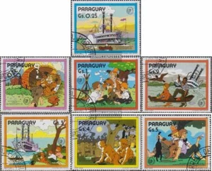 Paraguay Mi.-number.: 3887-3893 used 1985 Year the Youth - Picture 1 of 1