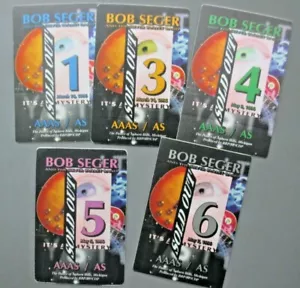 Bob Seger panno raso backstage pass adesivi CINQUE È un mistero OTTO - Foto 1 di 1