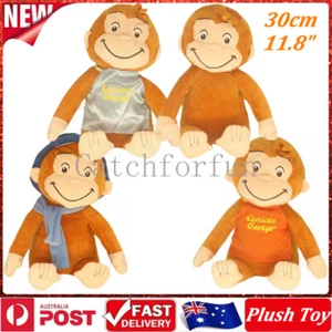 11.8"/30cm Curious George Plush Toy Curious George Monkey Stuffed Doll Kids Gift - Picture 1 of 25