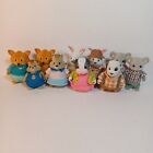 Lot de 10 figurines Li'l Woodeez - Renard, vache, chiot, koala, lapin, famille Chipmunk
