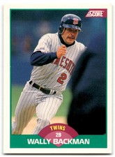 1989 Score Rookie & Traded Wally Backman Minnesota Twins #34T