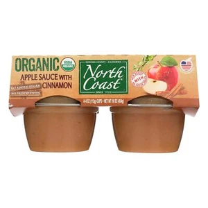 North Coast Organic Apple Sauce - Case of 12 - 4/4 OZ - Picture 1 of 2