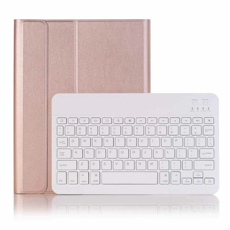 For iPad 8th 7th 6th 5th Gen/Mini/Air/Pro Bluetooth Keyboard Leather Case Cover - Image 1 of 4