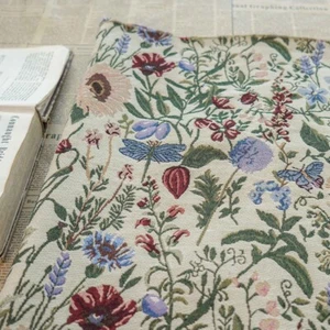 Vintage Floral Plant French Jacquard Tapestry Upholstery Decorative Fabric Chair - Picture 1 of 5