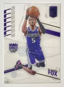 2021-22 Donruss Elite DeAaron Fox Clarity SP inserto de acetato #22 Kings Kentucky - Imagen 1 de 10