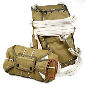 WWII WW2 US Airborne T-5 Parachute Bag Paratroopers Backpack Strap Set - Picture 1 of 5