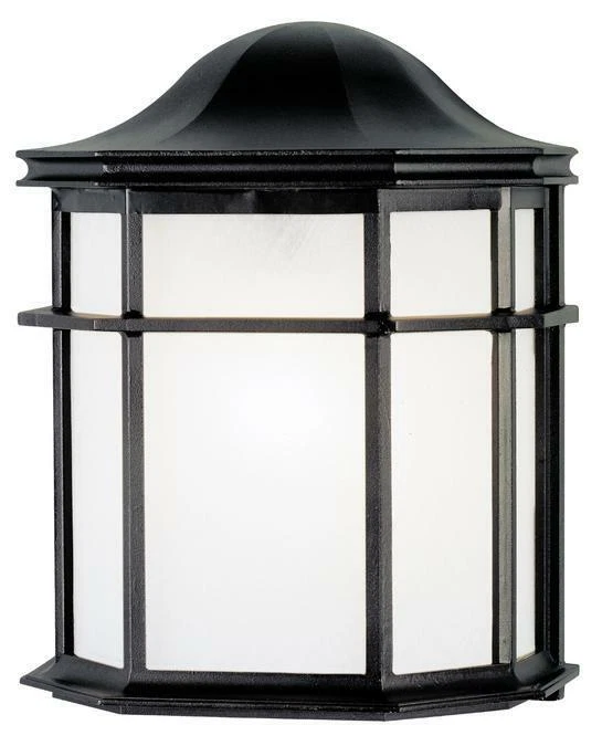 Westinghouse 6689800 One-light Exterior Wall Lantern Textured Black Finish