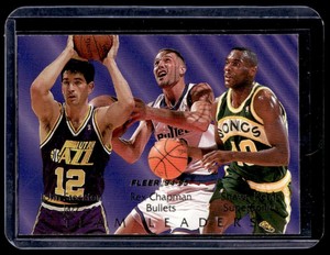 1995-96 Fleer Team Leaders Rex Chapman / Shawn Kemp / John Stockton Seattle