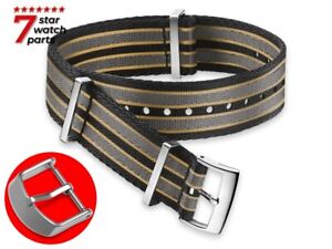 For ROLEX Watch Canvas Fabric Nylon Zulu Strap Band Buckle Clasp 18-24mm + Pins