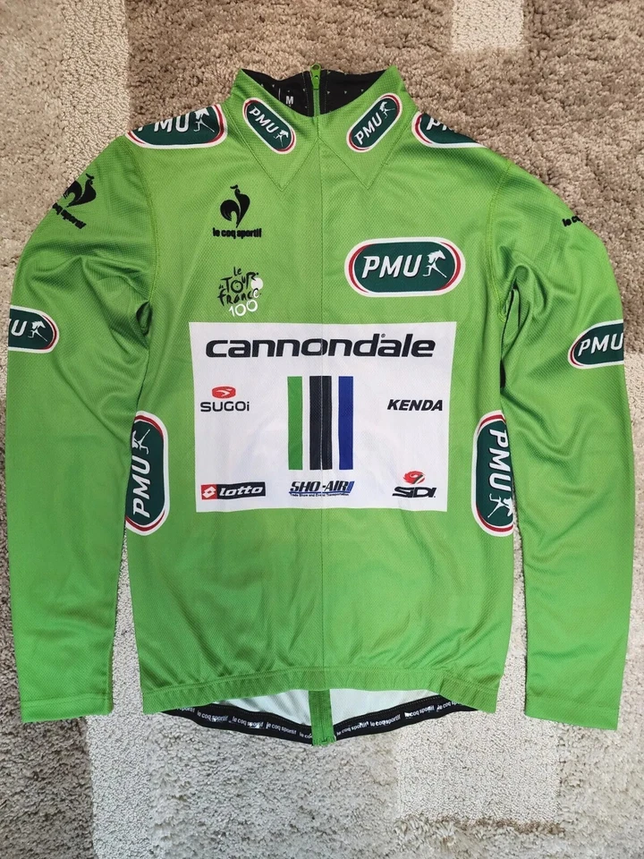 Camiseta deportiva Peter Sagan, Tour de Francia, 2013, Le Coq verde podio Foto 1 de 4