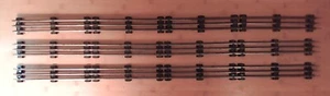 Lionel O Gauge 3 Rail Black/Gray Tie 40" Straight Track - Lot of 3 (AC112) - Picture 1 of 6
