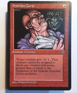 ►IRONCLAW CURSE ►HOMELANDS 1995 ►NM ►RED ►MAGIC ►MTG ►FLUCH DER EISENKLAUE - Bild 1 von 2