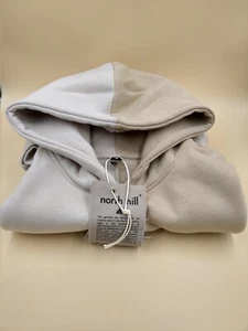 sweatshirt à capuche north hill paris taille S baige blanc vert - Picture 1 of 7