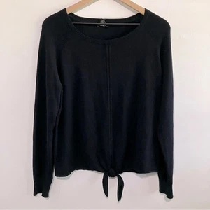 Only Mine dunkelblauer Damen Pullover mit Bindedetail Gr. XL - Bild 1 von 6