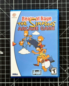 Dreamcast Beats of Rage The Simpsons Arcade Game Custom Case - NO Game or Manual