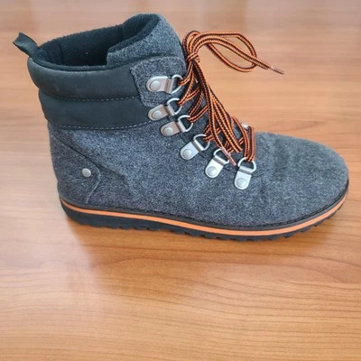 Botas Old Navy Jóvenes Niños - Gris Oscuro Zapatos con Cordones Talla 3 Foto 1 de 4