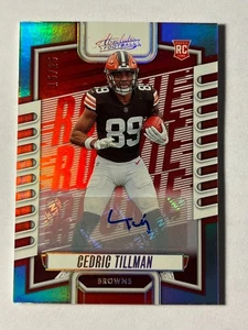 Panini Absolute Signature Rookies Spectrum #127 2023 Cedric Tillman/25 radiocontrol automático - Imagen 1 de 3