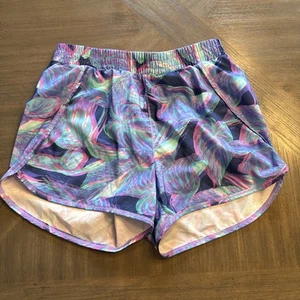 All in Motion Purple Patterned Shorts Youth Girls Size XL (14/16) Loose - Picture 1 of 3