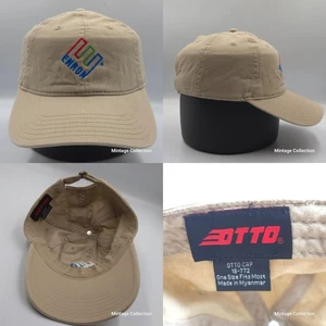Rare Vintage ENRON Embroidered Logo Beige Khaki Adjustable Strapback Dad Hat Cap - Bild 1 von 9
