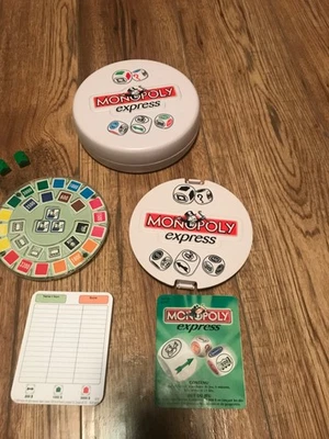 White Monopoly Express Game All The Fun Parker Brothers 2005 - Hasbro - Image 1 of 4