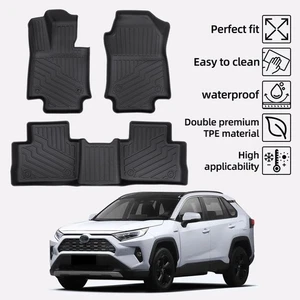 NEW TPE Floor Mats Liners Fit For 2020 2021 2022 23-24 Toyota RAV4 All-weather - Imagen 1 de 16