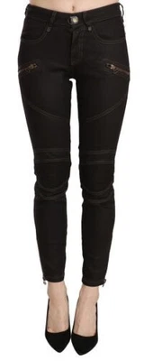 Plein Sud Jeanius Jean Coton Noir Mi Taille Jeans Skinny IT38/ US4/ XS - Photo 1/4