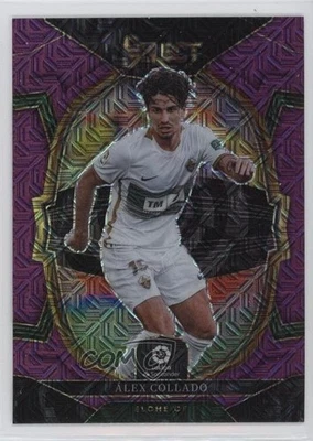 2022-23 Panini Select La Liga Terrace Purple Mojo Prizm Alex Collado #26 - Image 1 of 2