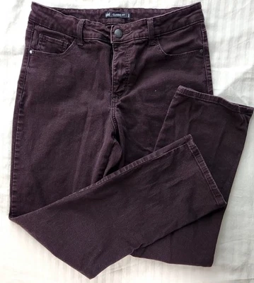 Jeans Lee talla 12 mediano calce clásico 1889 borgoña/marrón pierna recta 5 bolsillos Foto 1 de 4