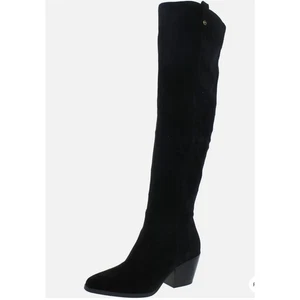 Michael Kors Overknee-Stiefel spitz zulaufend 5,5 schwarz neu ohne Etikett Wildleder OTK Academia Capsule - Bild 1 von 13