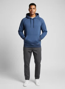 Mountain Hardwear Hoodie Men s L Navy Blue Hooded Pullover Long Sleeve Cotton... - Picture 1 of 9