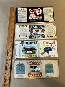 Group Of 4 Pre-1950s Evaporated Milk Labels Loomis And Willson Co. INV-AQ1284 - Picture 1 of 24
