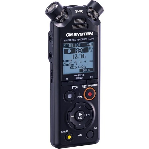 OM Systems Olympus LS-P5 PCM Recorder with tresmic 3-Microphone - New - Image 1 of 1