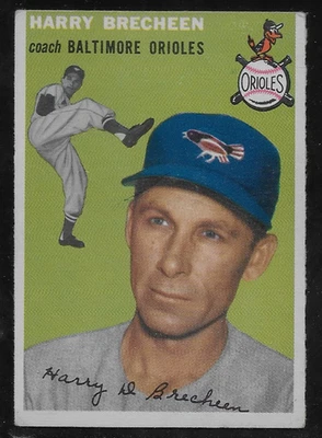 1954 Topps #203 Harry Brecheen Baltimore Orioles-Excellent! - Image 1 of 2