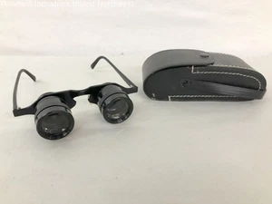 Vintage Carton Black Opera Theater Glasses Japan with Case 2.8 X 28 Coated - Picture 1 of 9
