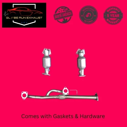 FIT: 06-07-08 Honda Ridgeline 3.5L Front Driver&Passenger Catalytic Flex Y-Pipe — 第 1/1 张图片
