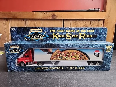 Vintage 1996 Matchbox Gold Collection King Size Rigs Pizza Hut Die Cast Modelo Foto 1 de 4