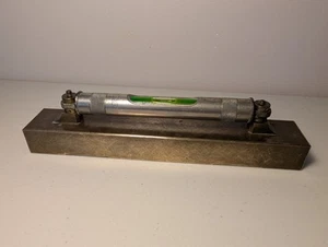 J.Rabone And Sons High Precision Engineer’s Spirit Level on 9inch brass block - Picture 1 of 9