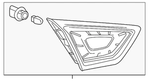 Genuine GM Passenger Side Tail Lamp 84043112 - Picture 1 of 4