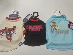 Lot of 3 cute dog tshirts. Xsmall Half of proceeds to animal shelter. New w/tags - Picture 1 of 7